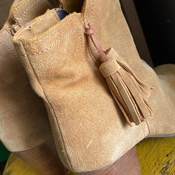 Hush puppies 9.5 Daisee Billie camel suede zip side boots - Picture 14 of 16